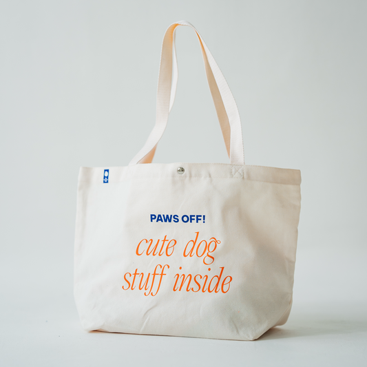 PAWS OFF! CUTE DOG STUFF INSIDE | Tote Bag
